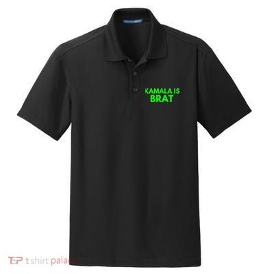 Kamala Is Brat V Neck Dry Zone Grid Polo