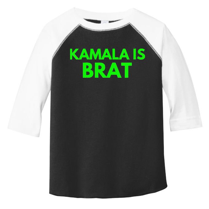 Kamala Is Brat V Neck Toddler Fine Jersey T-Shirt