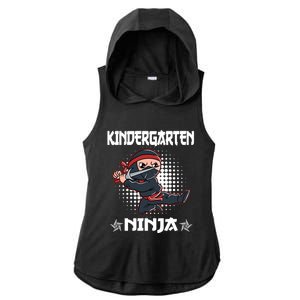 Kindergarten I Come Ninja Fighter Kindergarten Cool Gift Ladies PosiCharge Tri-Blend Wicking Draft Hoodie Tank