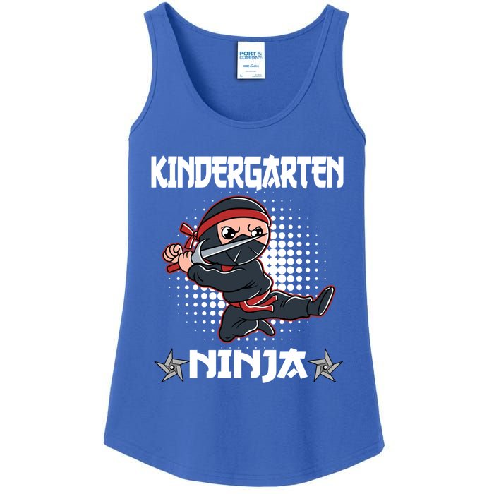 Kindergarten I Come Ninja Fighter Kindergarten Cool Gift Ladies Essential Tank