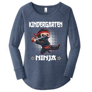 Kindergarten I Come Ninja Fighter Kindergarten Cool Gift Women's Perfect Tri Tunic Long Sleeve Shirt