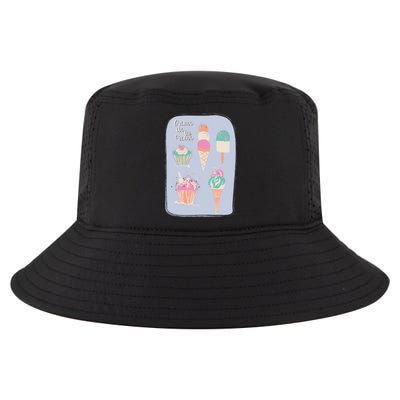 Kawaii Ice Cream Summer Vacay Party Beach Vibes Funny Funny Gift Cute Gift Cool Comfort Performance Bucket Hat