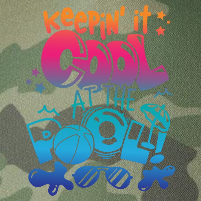 Keepin It Cool In The Pool Summer Vibes Matching Family Gift Legacy Tie Dye Trucker Hat