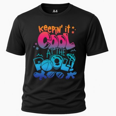 Keepin It Cool In The Pool Summer Vibes Matching Family Gift Performance Shirt
