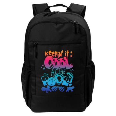 Keepin It Cool In The Pool Summer Vibes Matching Family Gift Backpack