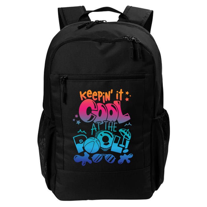 Keepin It Cool In The Pool Summer Vibes Matching Family Gift Backpack