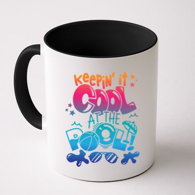 Keepin It Cool In The Pool Summer Vibes Matching Family Gift Mug