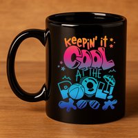 Keepin It Cool In The Pool Summer Vibes Matching Family Gift 11oz C Handle Ceramic Mug