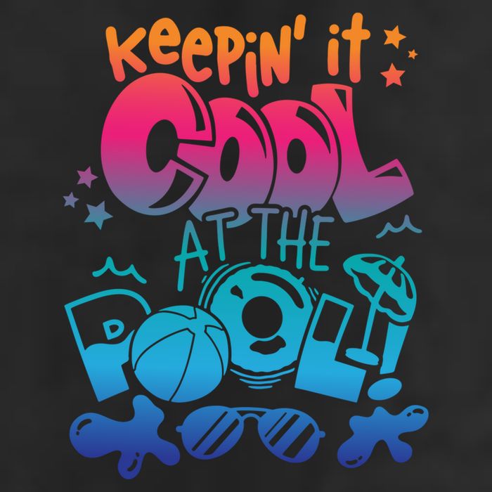 Keepin It Cool In The Pool Summer Vibes Matching Family Gift 11oz C Handle Ceramic Mug