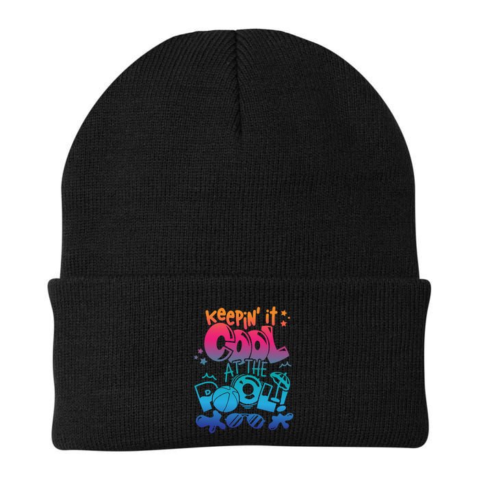 Keepin It Cool In The Pool Summer Vibes Matching Family Gift Beanie