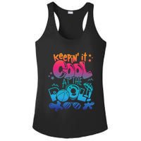 Keepin It Cool In The Pool Summer Vibes Matching Family Gift Ladies PosiCharge Competitor Racerback Tank