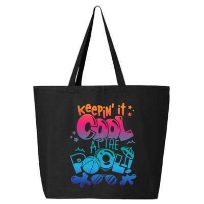 Keepin It Cool In The Pool Summer Vibes Matching Family Gift 25L Jumbo Tote