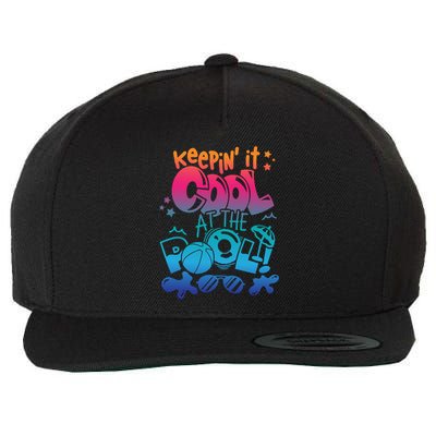 Keepin It Cool In The Pool Summer Vibes Matching Family Gift Wool Snapback Cap