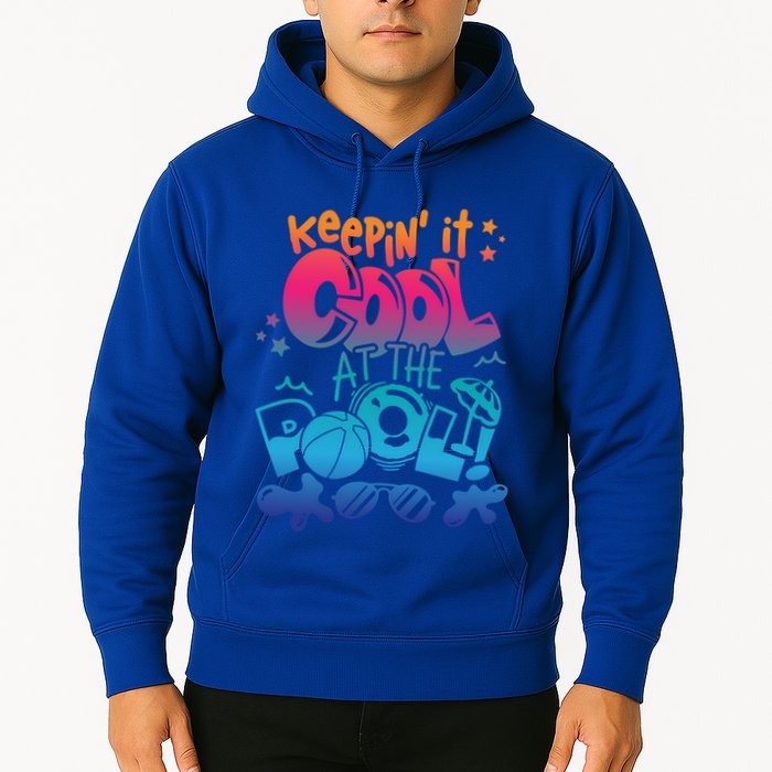 Keepin It Cool In The Pool Summer Vibes Matching Family Gift Hoodie