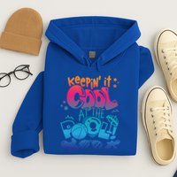 Keepin It Cool In The Pool Summer Vibes Matching Family Gift Hoodie