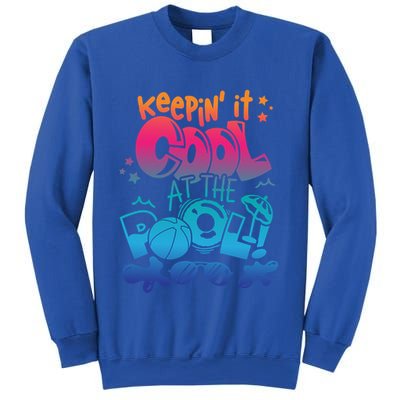 Keepin It Cool In The Pool Summer Vibes Matching Family Gift Sweatshirt