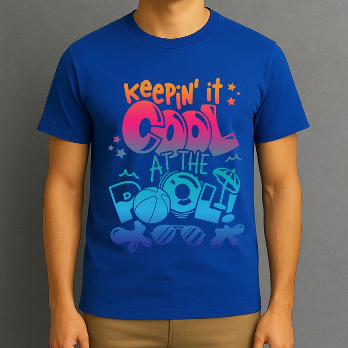 Keepin It Cool In The Pool Summer Vibes Matching Family Gift T-Shirt