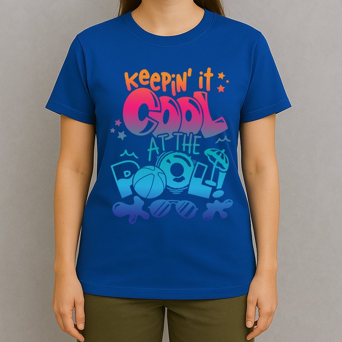 Keepin It Cool In The Pool Summer Vibes Matching Family Gift T-Shirt