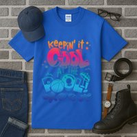 Keepin It Cool In The Pool Summer Vibes Matching Family Gift Tall T-Shirt