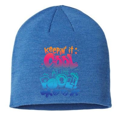 Keepin It Cool In The Pool Summer Vibes Matching Family Gift Sustainable Beanie