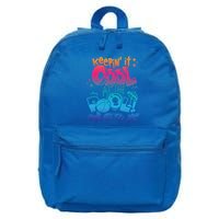 Keepin It Cool In The Pool Summer Vibes Matching Family Gift 16 in Basic Backpack