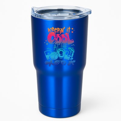 Keepin It Cool In The Pool Summer Vibes Matching Family Gift Tumbler
