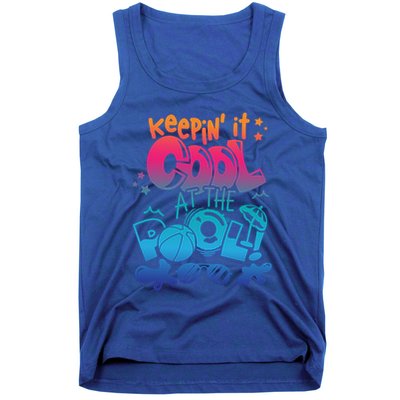 Keepin It Cool In The Pool Summer Vibes Matching Family Gift Tank Top
