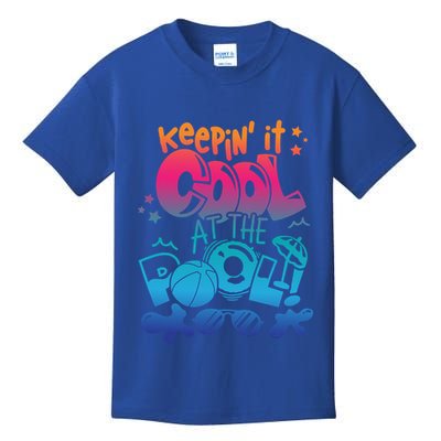 Keepin It Cool In The Pool Summer Vibes Matching Family Gift Kids T-Shirt