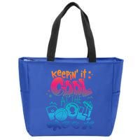 Keepin It Cool In The Pool Summer Vibes Matching Family Gift Zip Tote Bag