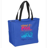 Keepin It Cool In The Pool Summer Vibes Matching Family Gift Zip Tote Bag