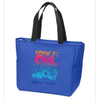 Keepin It Cool In The Pool Summer Vibes Matching Family Gift Zip Tote Bag