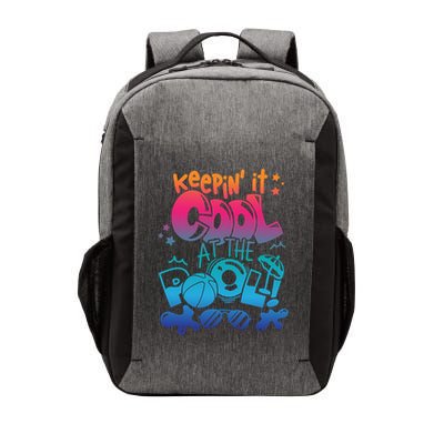Keepin It Cool In The Pool Summer Vibes Matching Family Gift Vector Backpack