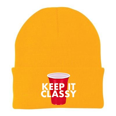 Keep It Classy Cute Gift Red Cup Party Beer Ing College Novelty Gift Knit Cap Winter Beanie