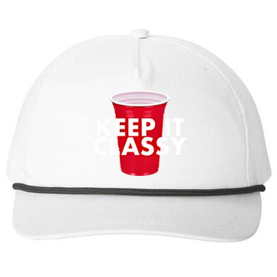 Keep It Classy Cute Gift Red Cup Party Beer Ing College Novelty Gift Snapback Five-Panel Rope Hat