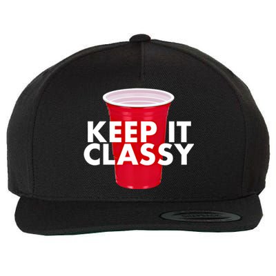 Keep It Classy Cute Gift Red Cup Party Beer Ing College Novelty Gift Wool Snapback Cap