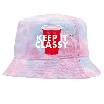 Keep It Classy Cute Gift Red Cup Party Beer Ing College Novelty Gift Tie-Dyed Bucket Hat