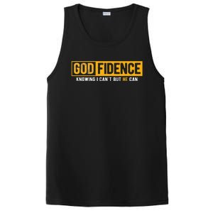 Knowing I Can't But He Can Christian Religious Jesus PosiCharge Competitor Tank