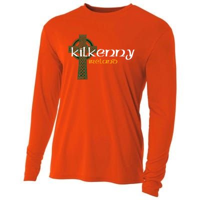 Kilkenny Ireland County Celtic Gaelic Football And Hurling Meaningful Gift Cooling Performance Long Sleeve Crew