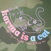 Karma Is Cat Purring In My Lap Cause It Loves Me Legacy Tie Dye Trucker Hat
