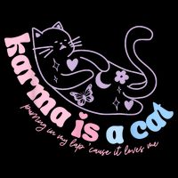 Karma Is Cat Purring In My Lap Cause It Loves Me Impact Tech Backpack