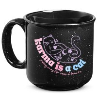 Karma Is Cat Purring In My Lap Cause It Loves Me 15oz Campfire Ceramic Mug