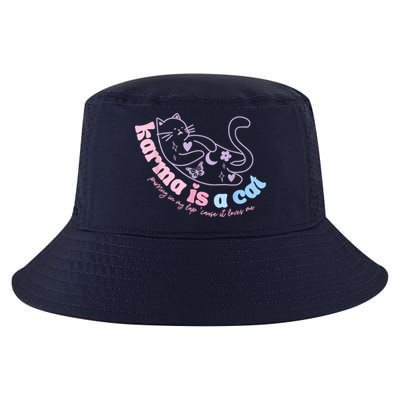 Karma Is Cat Purring In My Lap Cause It Loves Me Cool Comfort Performance Bucket Hat