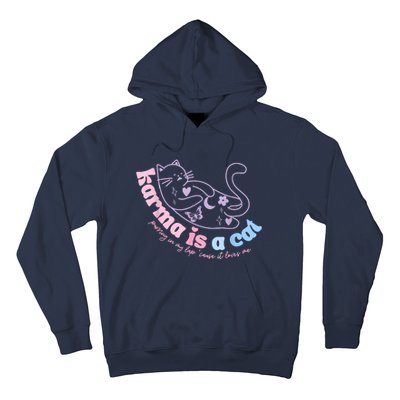 Karma Is Cat Purring In My Lap Cause It Loves Me Hoodie