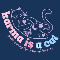 Karma Is Cat Purring In My Lap Cause It Loves Me 16 in Basic Backpack