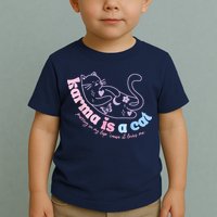 Karma Is Cat Purring In My Lap Cause It Loves Me Toddler T-Shirt