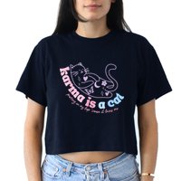 Karma Is Cat Purring In My Lap Cause It Loves Me Crop Top