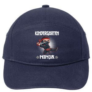 Kindergarten I Come Ninja Fighter Kindergarten Gift 7-Panel Snapback Hat