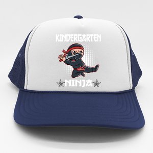 Kindergarten I Come Ninja Fighter Kindergarten Gift Trucker Hat