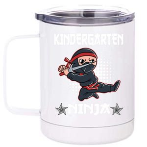 Kindergarten I Come Ninja Fighter Kindergarten Gift 12 oz Stainless Steel Tumbler Cup