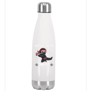 Kindergarten I Come Ninja Fighter Kindergarten Gift Stainless Steel Insulated Water Bottle